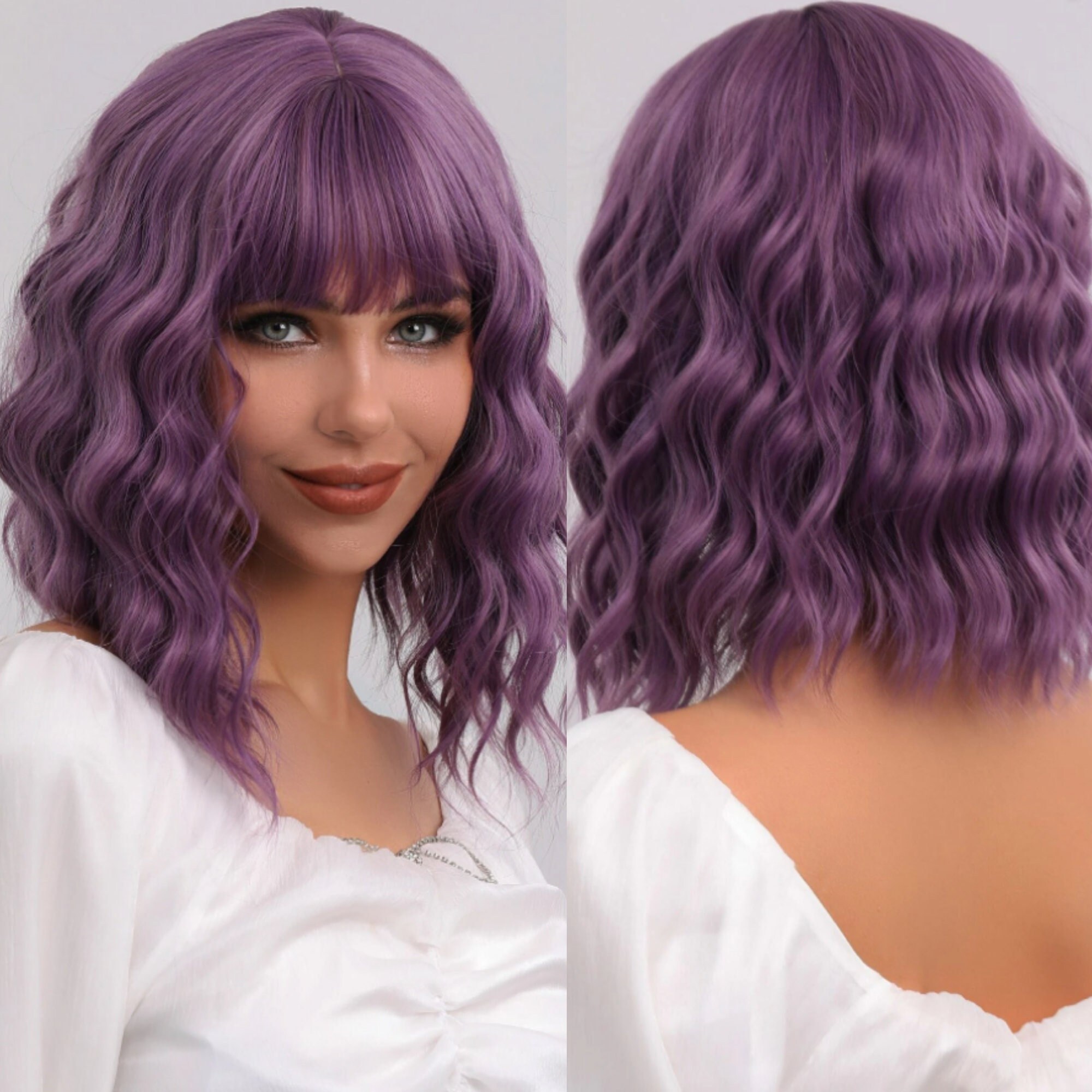 Good quality top purple wigs