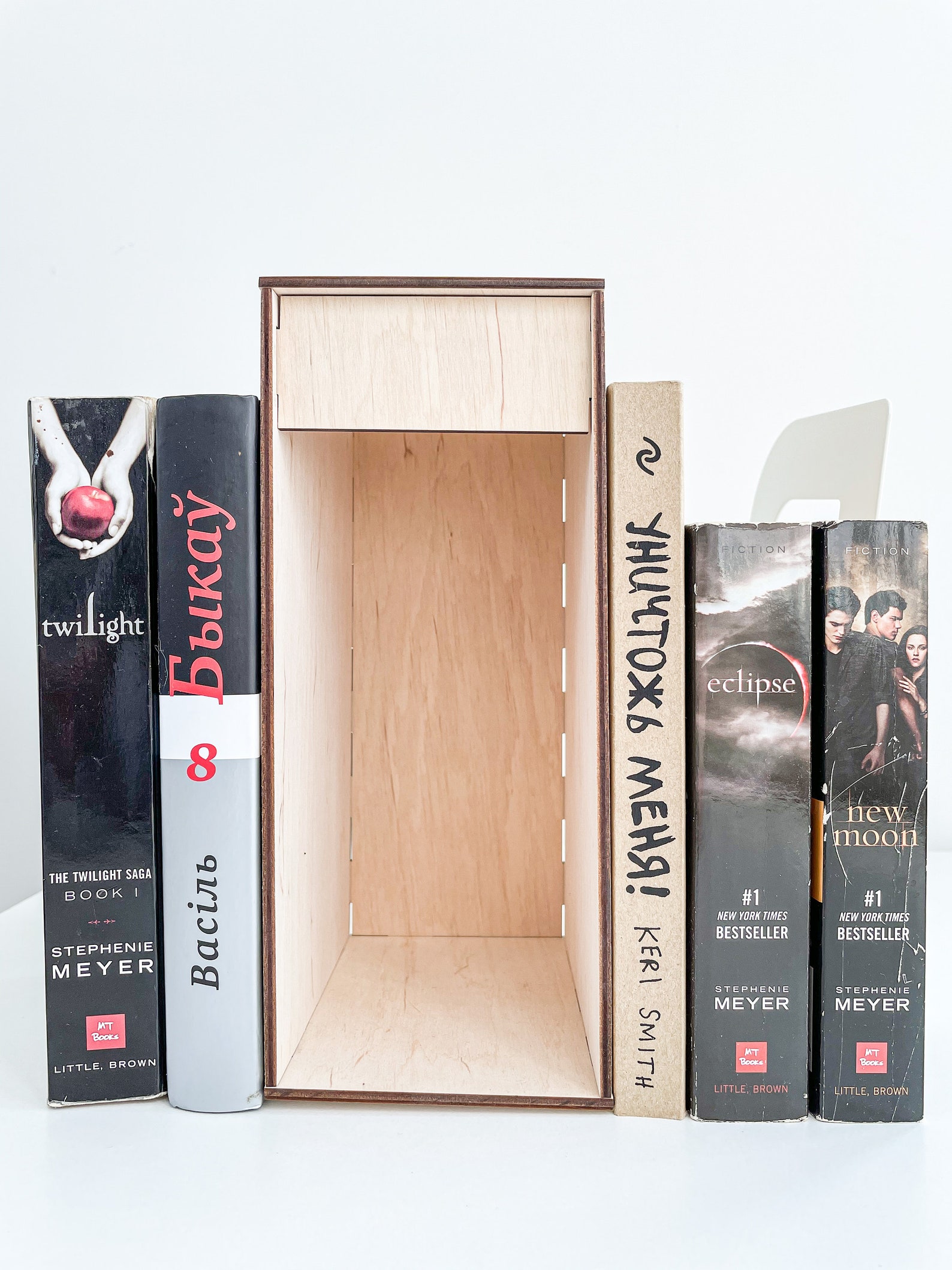 DIY Book nook shelf insert kit with led light strip. Wooden Etsy