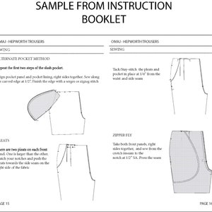 Hepworth Trouser Sizes 2430 waist PDF Sewing Pattern image 7