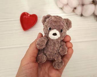 Pocket stuffed teddy bear plush toy