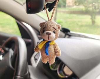 Rear View Mirror Accessories Teddy Bear, Car Mirror Hanging Rear View Mirror Accessories Teddy Bear, Car Mirror Hanging