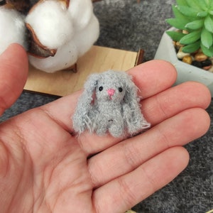 Tiniest Plush Bunny Rabbit Toy. Very Small Furry Bunny Friend for Doll ...