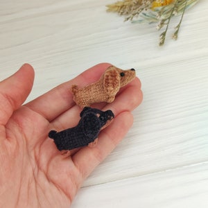 Micro plush dachshund dog toy. Pocket pet friend puppy. Custom replica of the dog. Gift for dog mom, dad, pet memorial. Doll plushy animal