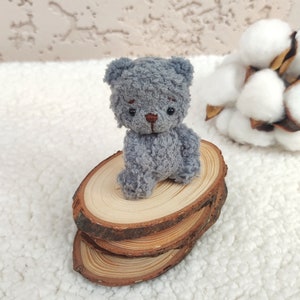 Tasche Haustier Plüschtier gefüllte Miniatur Teddybär. Süßes weiches Künstlertier. Kleines Plüsch-Haustier für Puppe. Geschenk für Mädchen, Muttertag.