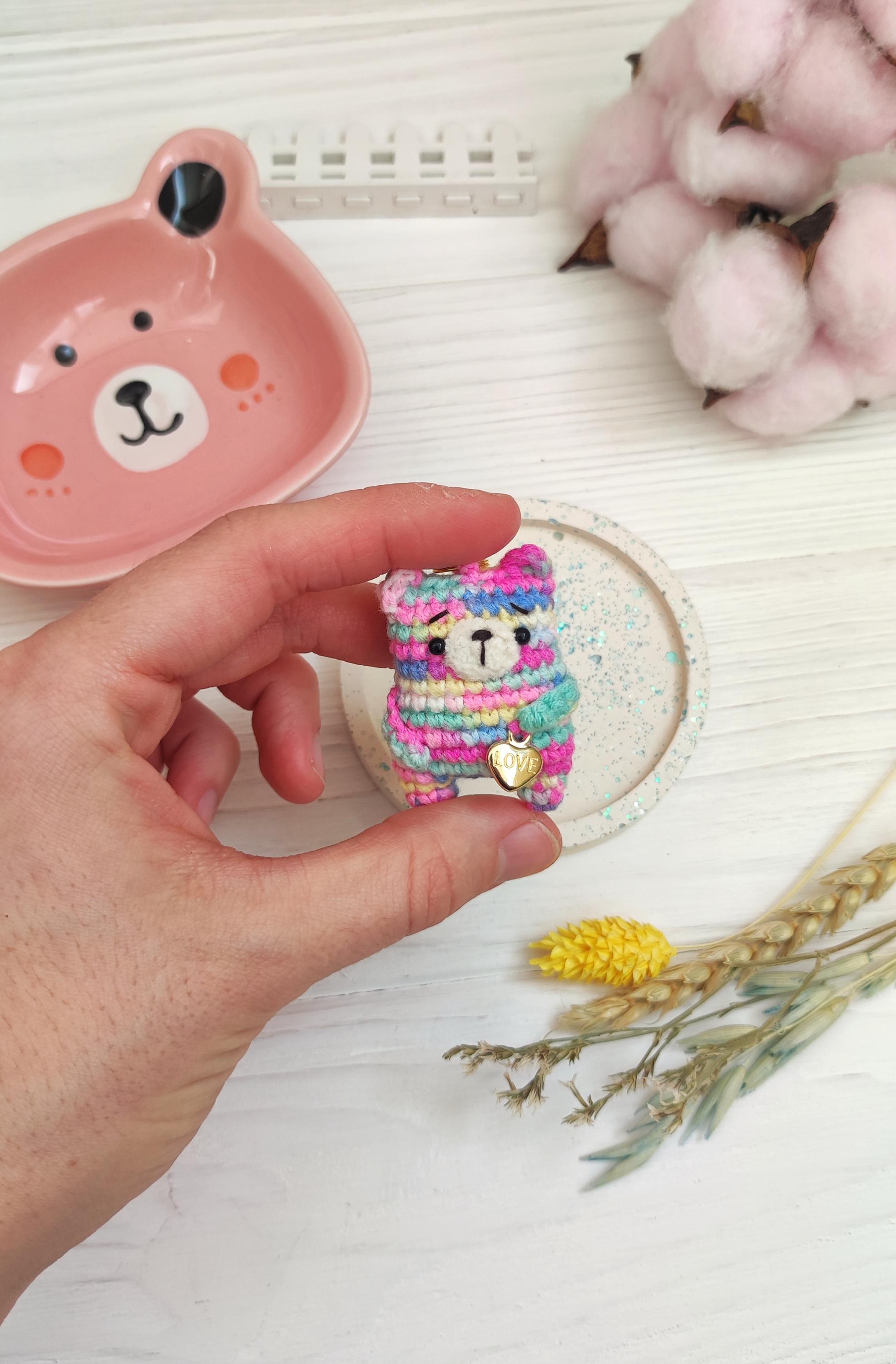 Plush Keychain Cute Teddy Bear Stuffed Toy. Gift for Beloved. Miss ...