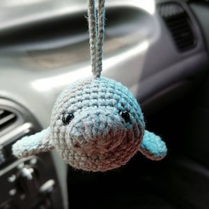 Manatee Car Accessories, Car Rear View Mirror Accessory, Manatee Car Charm, Car Accessories for Women