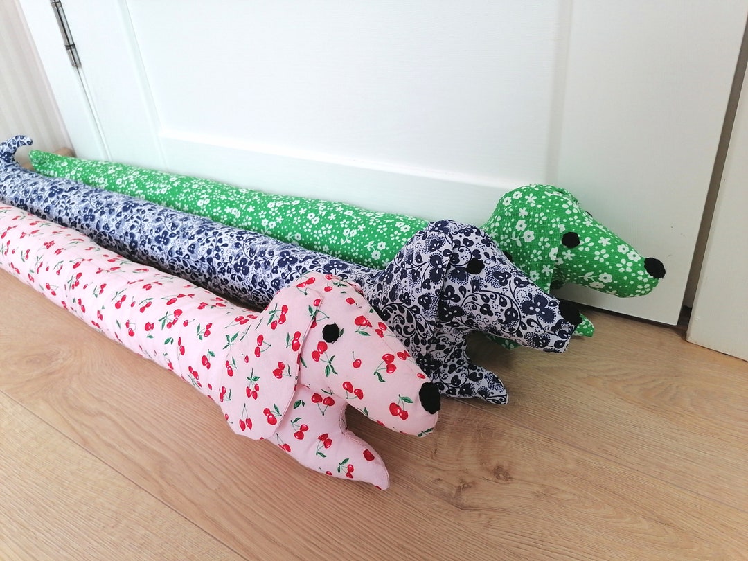 Dachshund Door Stopper, Dog Draft Stopper, Window Draft Stopper, Dog