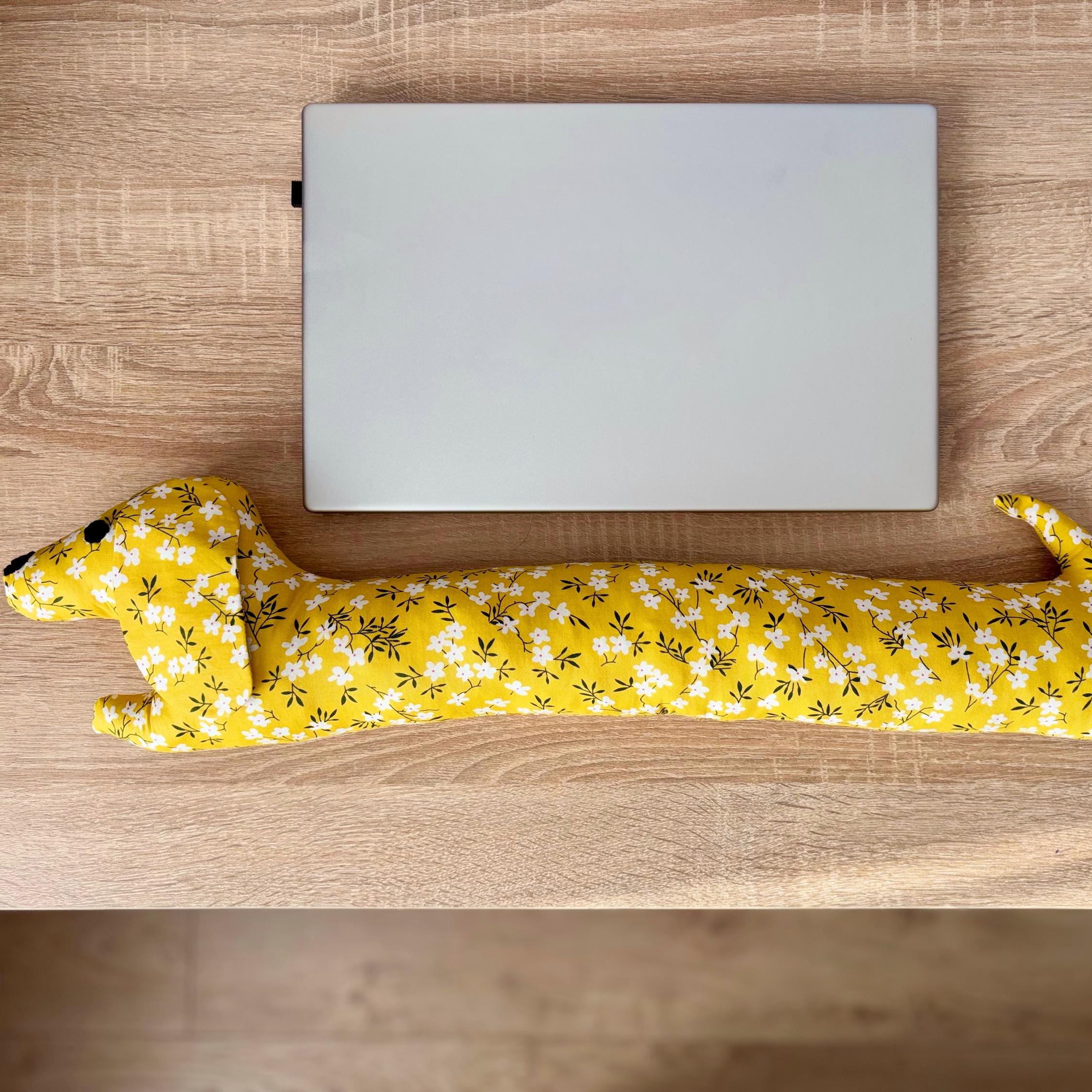 Keyboard Wrist Rest Dachshund, Flower Wrist Rest, Mouse Pad Dog, Ideal Teacher Appreciation Gift