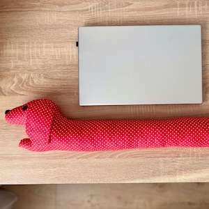 Ergonomic Keyboard Wrist Rest, Red Keyboard Wrist Rest, Cute Mouse Pad Dog, Ideal Gift for Dad