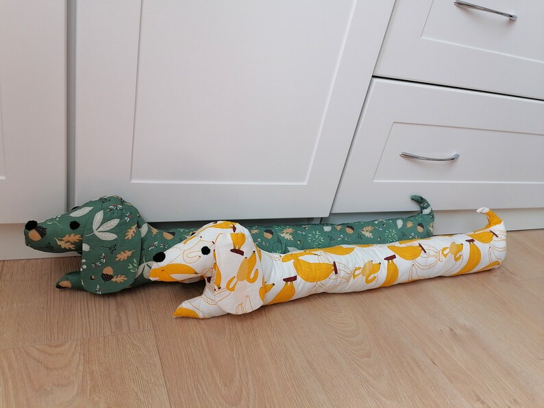 Door Stopper Dachshund, Draught Stopper Dog, Personalized Draft Stopper