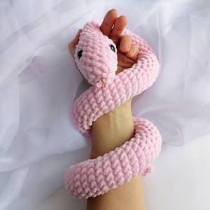 Snake Plush Toy, Fidget Toy, Snake Stuffed Animals, Collectible Snake Plush