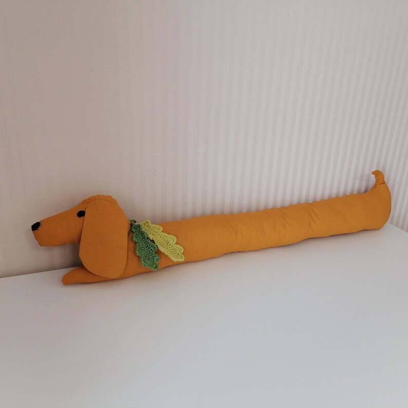 Door Stopper Dachshund, Draught Stopper Dog, Personalized Draft Stopper