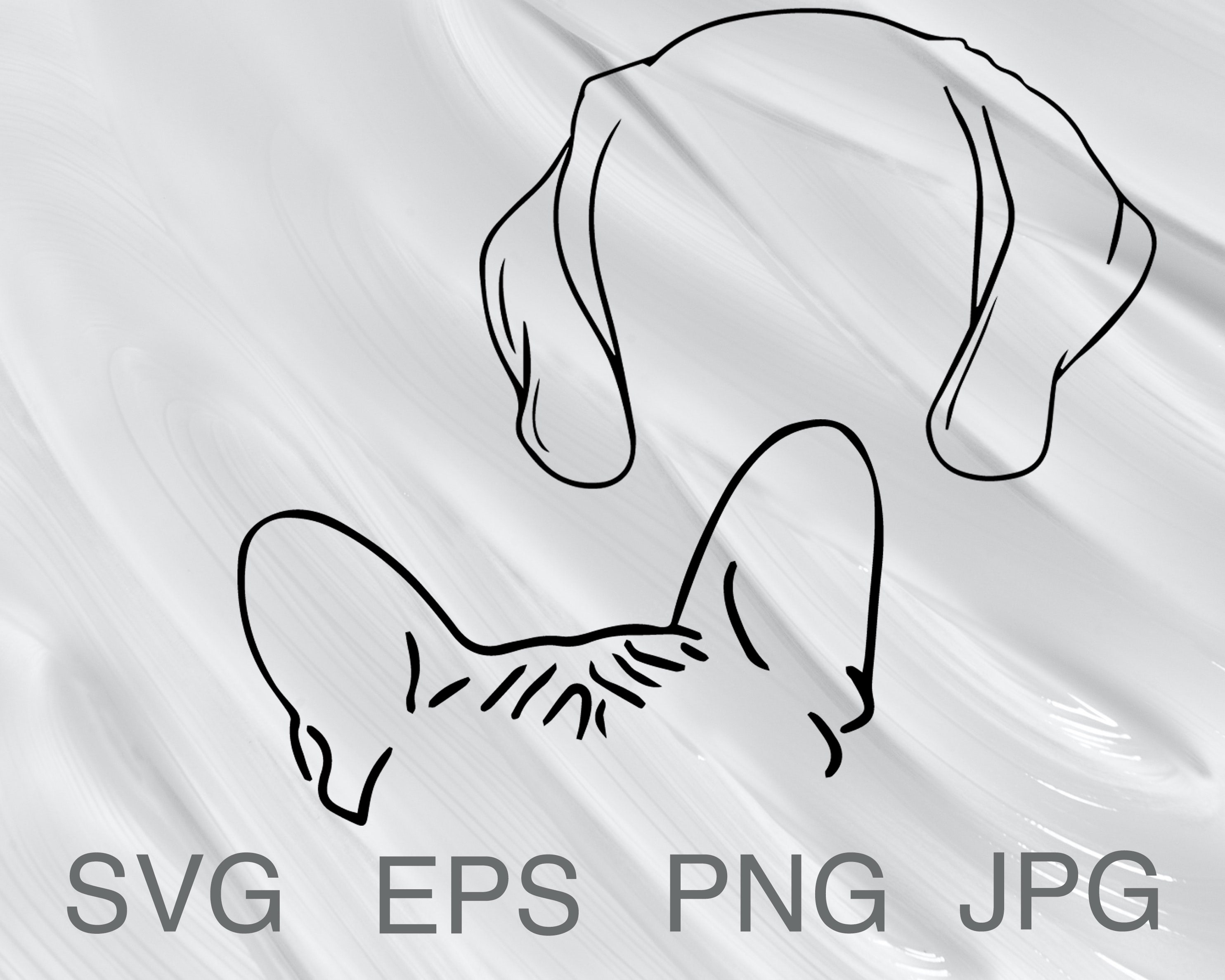 Hundeohren Umriss svg Hunde Tattoo Design svg Hundeohren svg | Etsy