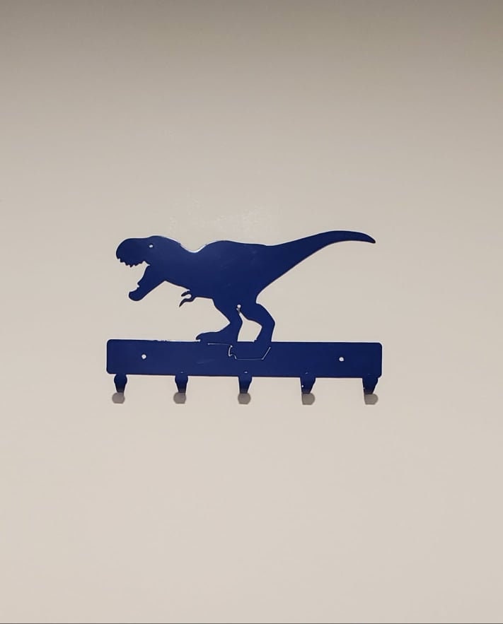 Metal Dinosaur Wall Art/belt/bag/ribbon Holder Etsy