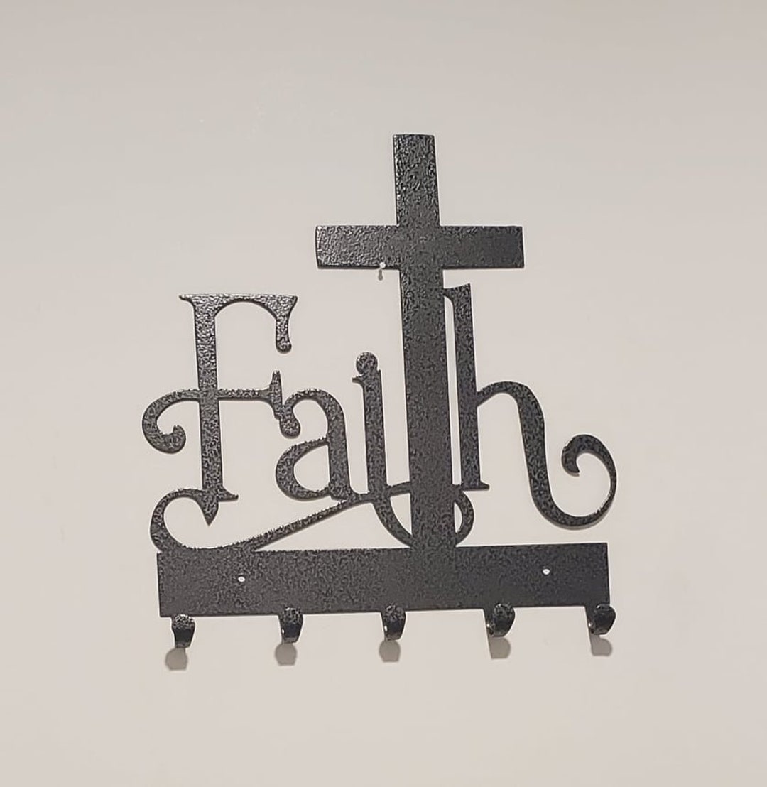 Faith Key/towel/belt/hat Hanger - Etsy