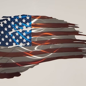 Metal American Flag