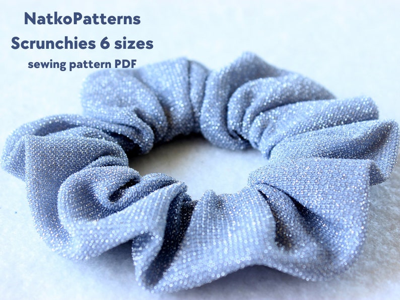 Scrunchies 6 Sizes PDF Sewing Pattern, How to Make Scrunchie ...