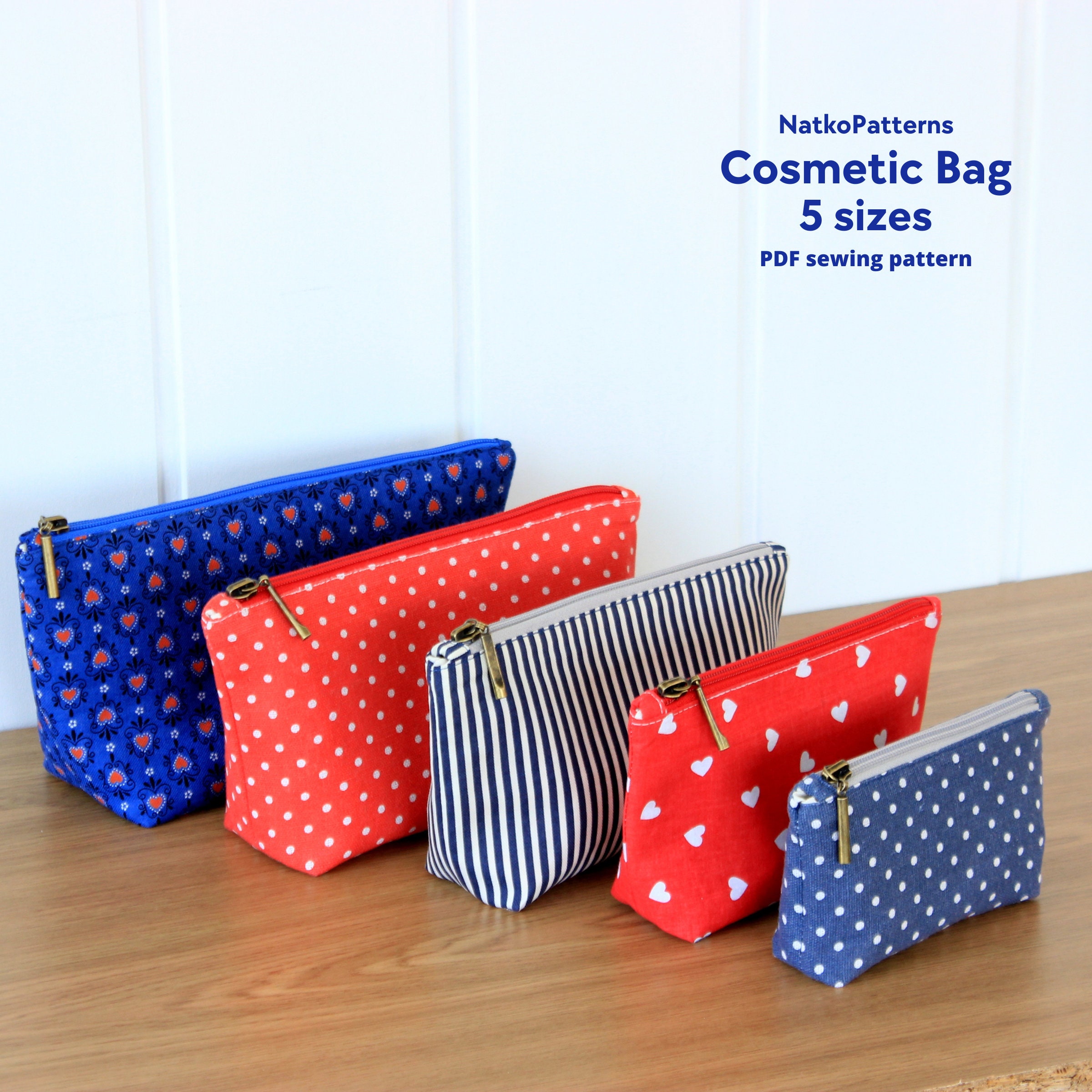 Ansberta Mini-Kosmetiktasche – Quadratisch, Aus Kunstleder, Wasserdicht, 10,2x7,6x7,6 Cm, Mit Tragebändchen