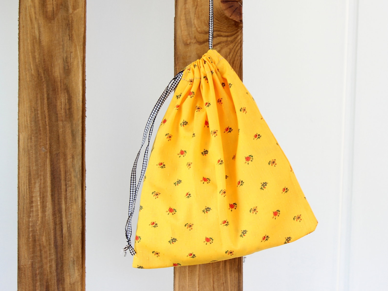Simple Drawstring Bag Sewing Pattern, 5 Sizes, Easy Sewing Tutorial for ...