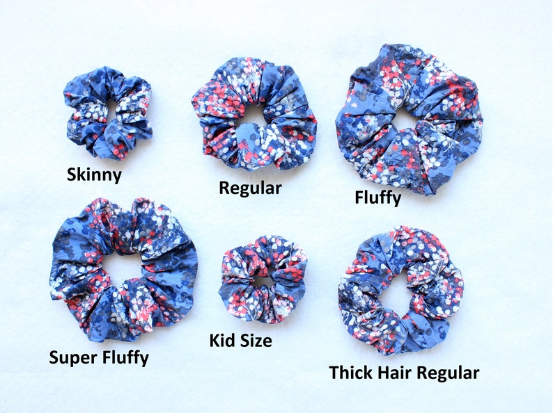Scrunchies 6 Sizes PDF Sewing Pattern How to Make Scrunchie Etsy