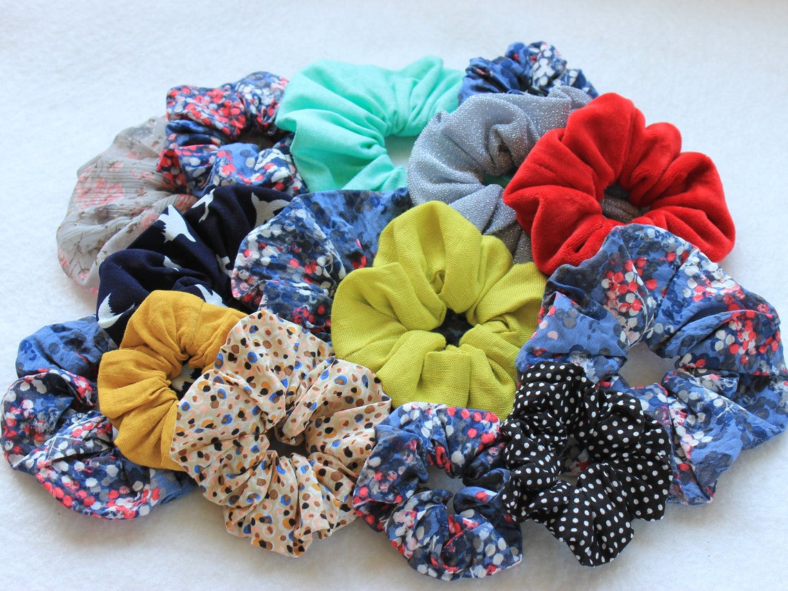 Scrunchies 6 Sizes PDF Sewing Pattern How to Make Scrunchie Etsy
