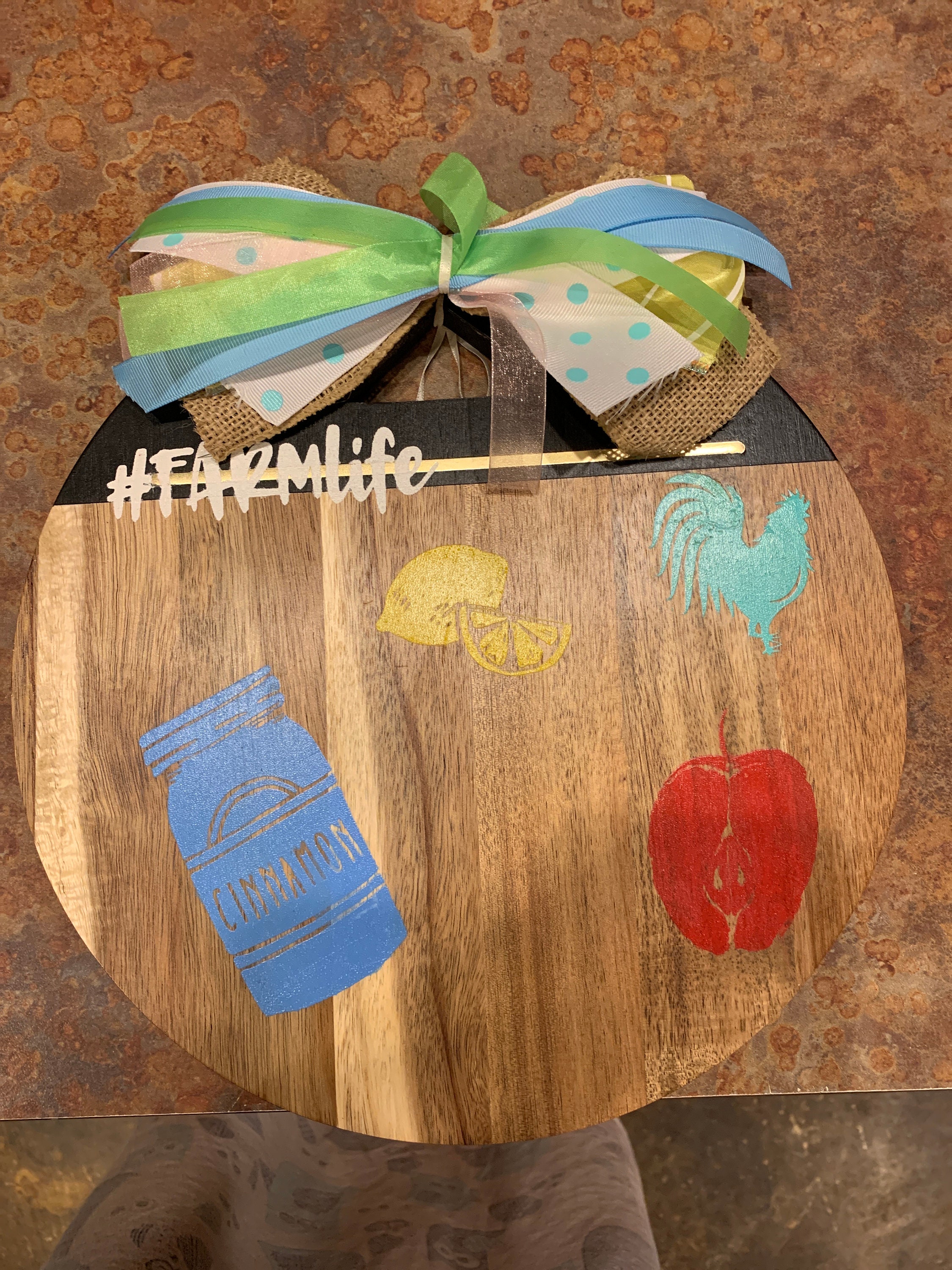 Farmhouse style cutting board decor Etsy