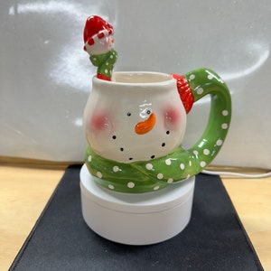 Simon and Saphira snowman Christmas Coffee Mug