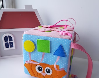Sensory Cube, Educational Toys, Sensory Montessori toy