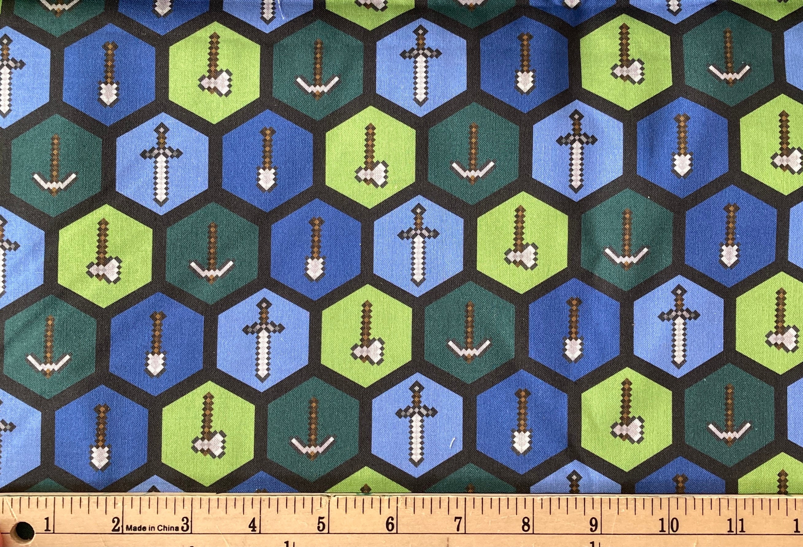 Minecraft Fabric Quilting Fabric Fabric by the Yard Minecraft Etsy