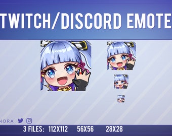 Ayaka "Hi" Emote Genshin Impact | Stream Twitch & Discord