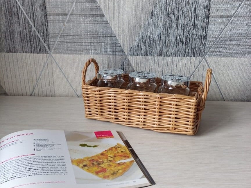 Basket kitchen Bread basket Organizer Basket storage Etsy