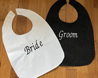 Bibs for the Bride and Groom