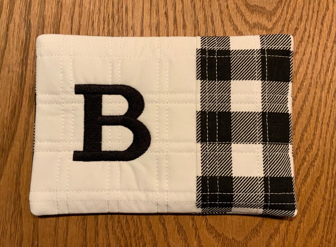 Mug Rug With Initial - Etsy