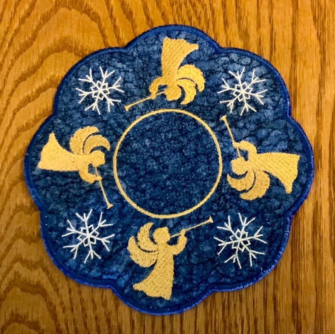 Circle of Angels—candle Mat or Mug Rug - Etsy