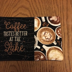 Coffee tastes better at the lake