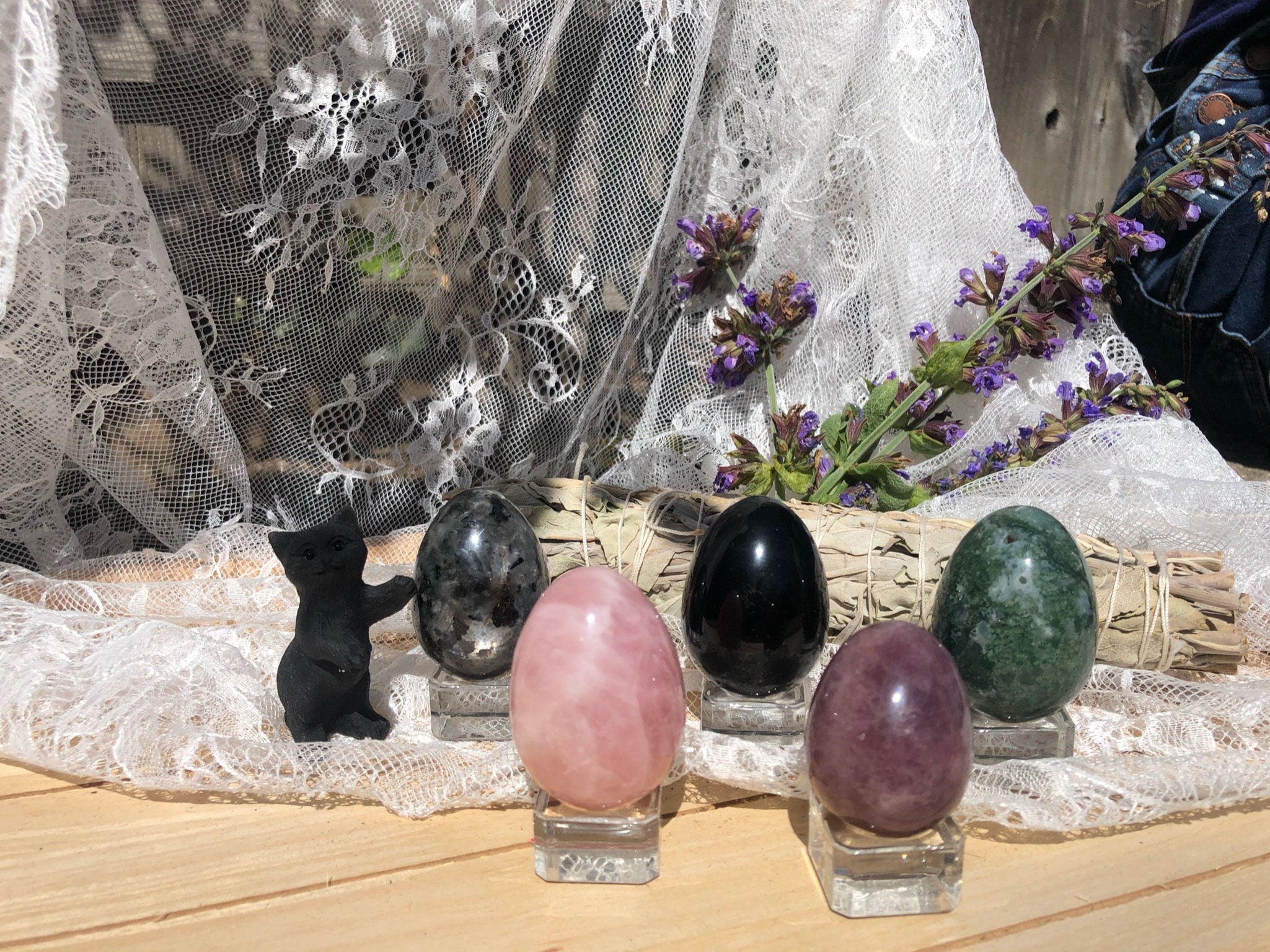 Crystal Eggs Etsy
