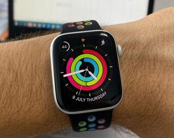 repurposed designer apple watch band