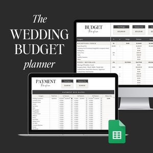 The Wedding Budget Planner • Budget Tracker + Vendor Payment Tracker • Wedding Spreadsheet - Google Sheets Template