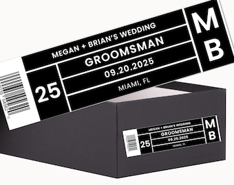 Groomsmen Proposal Shoe Box Labels  Bridesmaid, Groomsman Proposal Sticker  Labels  Sneaker Box Labels  Editable Template  Canva