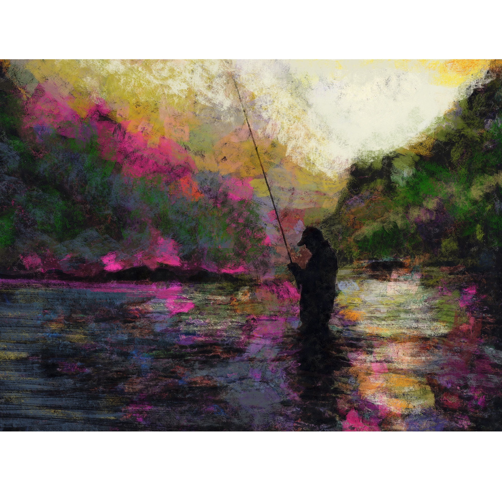 Fly fishing art - Etsy 日本