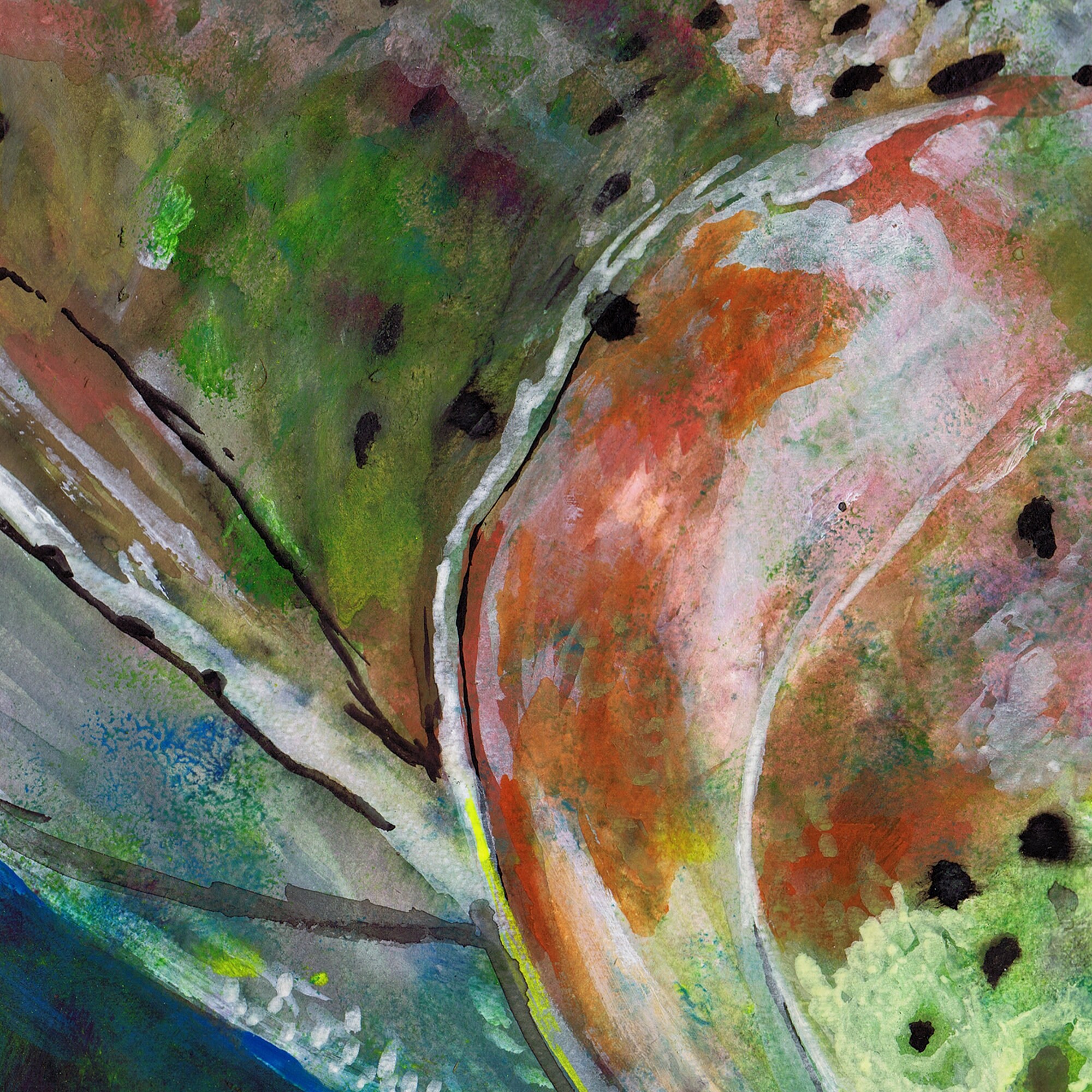 Trout Fishing Wall Art Watercolour and Mixed Media Fly Etsy