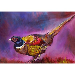 ウズラとキジの剥製 油絵 アクリル 原画 木 現在、この商品の在庫はありません - Etsy
