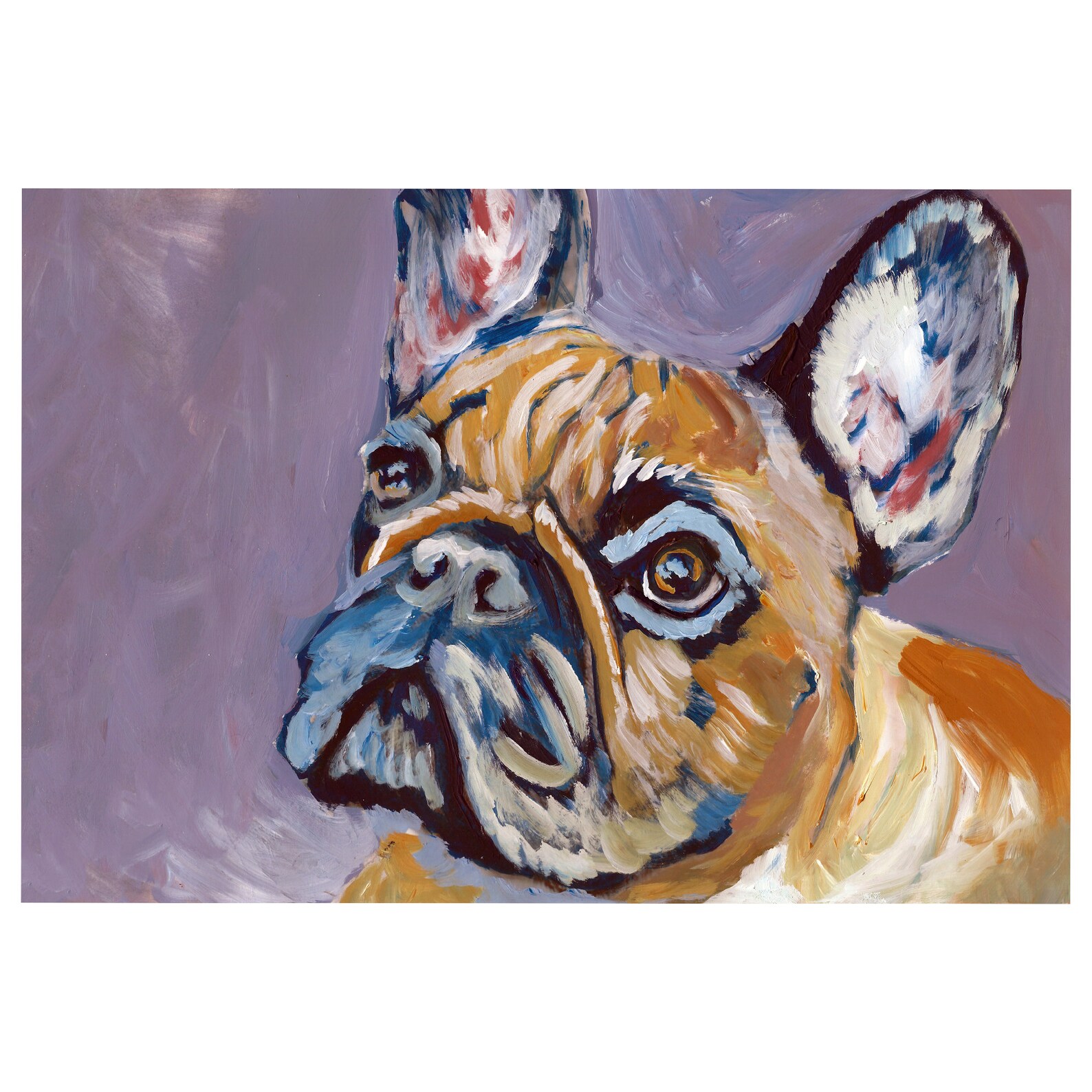 French Bulldog Wall Art Decoración frenchie Toro francés Etsy