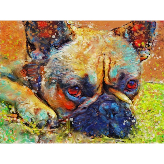 Bulldog wall cheap art