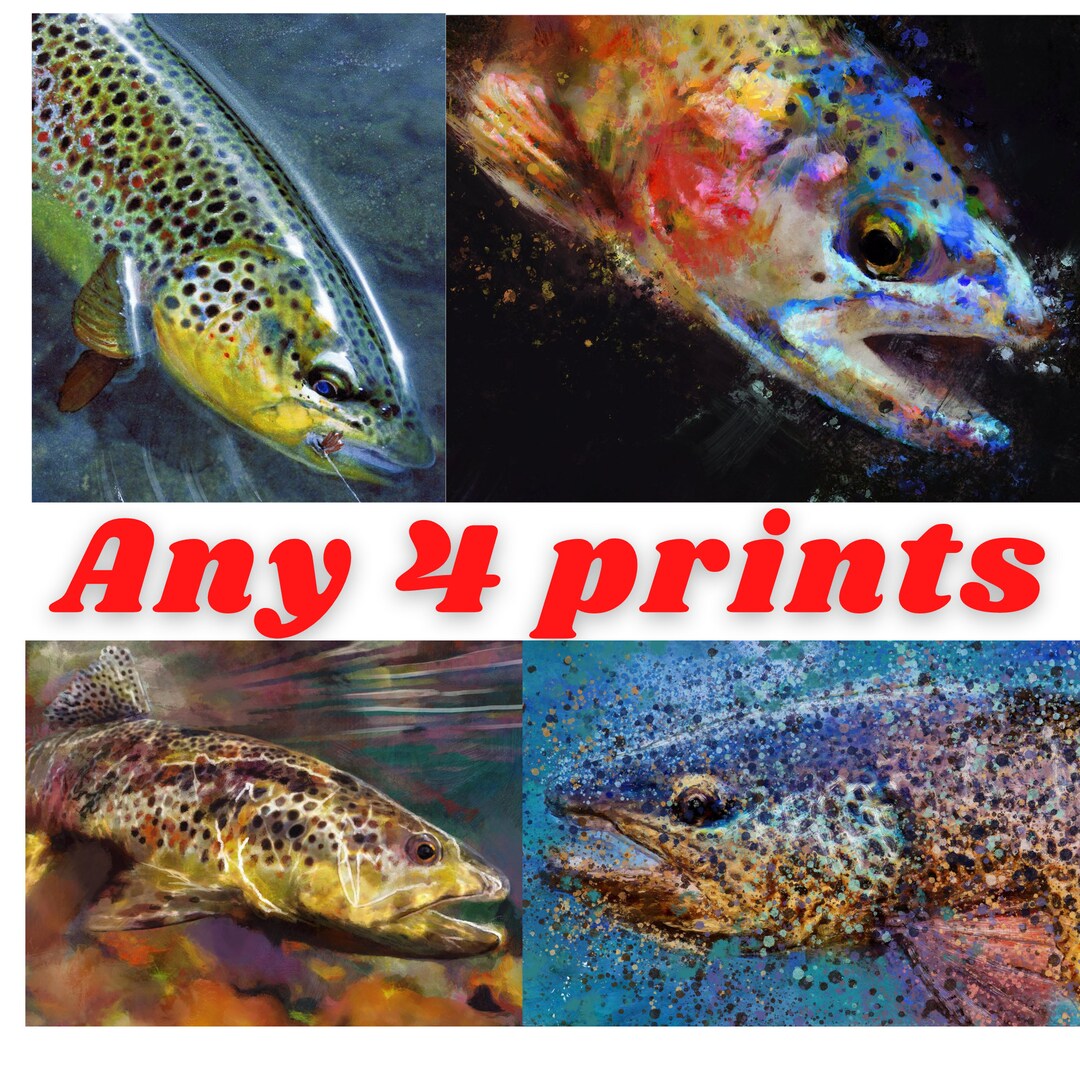 Choose ANY 4 Signed Prints SAME SIZE Super Saver A4, 8x10, A3, 12x16