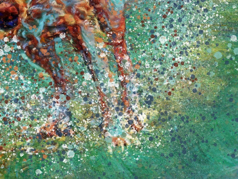 Fox Red Labrador Wall Art Print – Hand Signed Colourful Labrador Painting by Oscar Jetson image 9