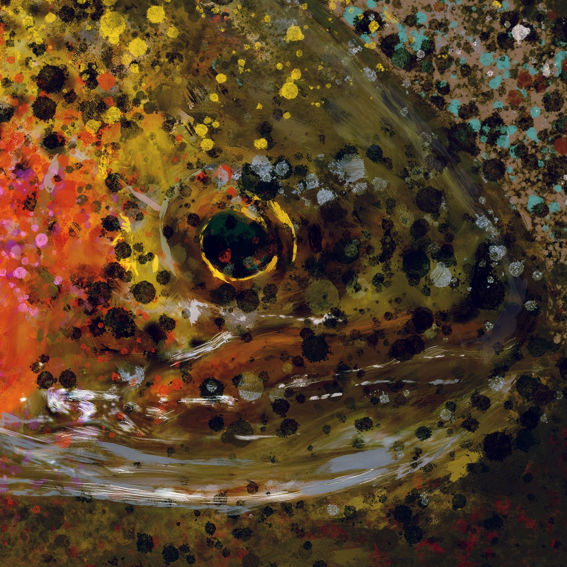 Colourful Abstract Trout Art Print Fly Fisherman Gift Etsy UK