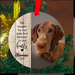 Personalized Memorial Christmas Ornament In Loving Memory Custom Photo Ornament Pet Loss