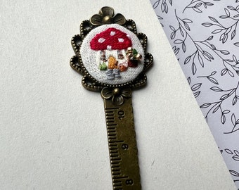 Fairy Garden Embroidered Bookmark | Bookish Gift