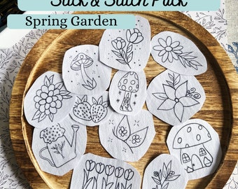 Stick & Stitch Embroidery Pack | Spring Garden